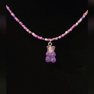Gummy bear beaded necklace